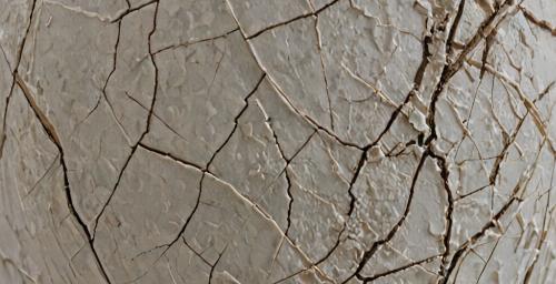 Porcelain vase with cracks before restoration
