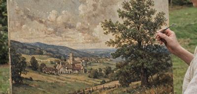 Oil painting restoration process